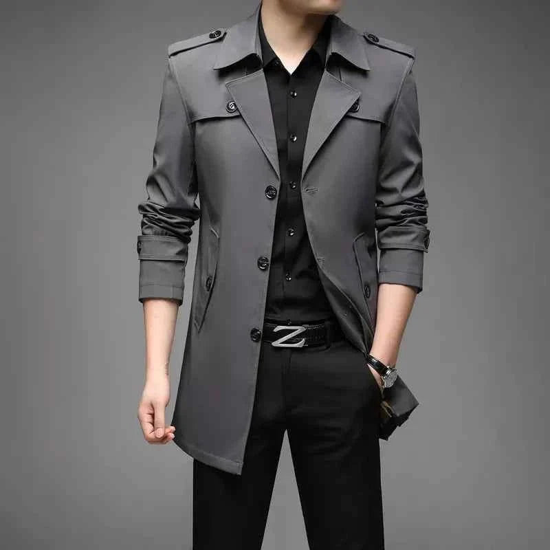 Belted Trenchcoat Jacket-jackets-Osairo