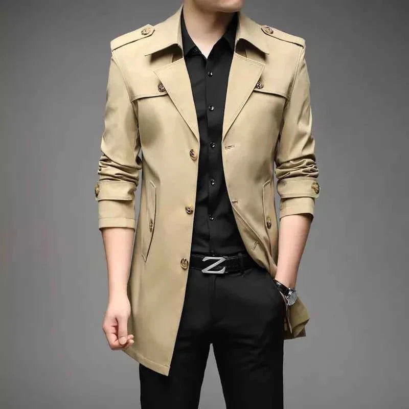 Belted Trenchcoat Jacket-jackets-Osairo