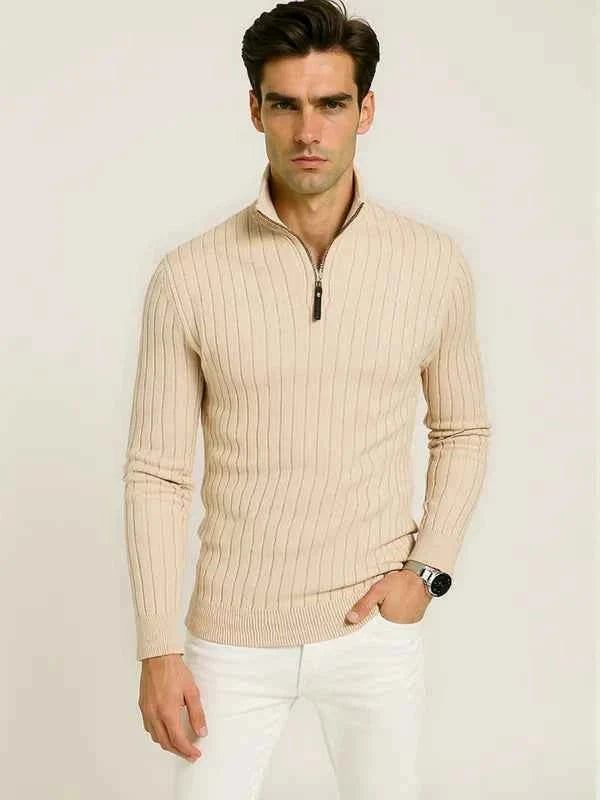 Classic Quarter Zip Sweater-sweater-Osairo