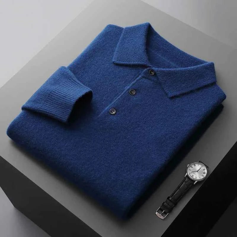 Polo Button Sweater-sweater-Osairo