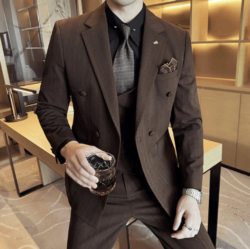 Striped Suit Set-suits-Osairo