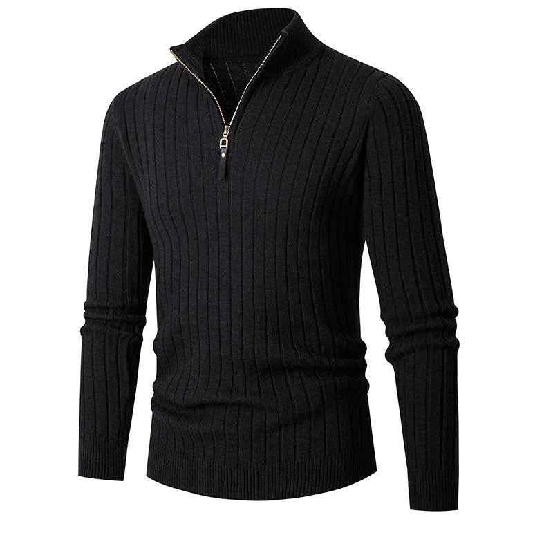Classic Quarter Zip Sweater-sweater-Osairo