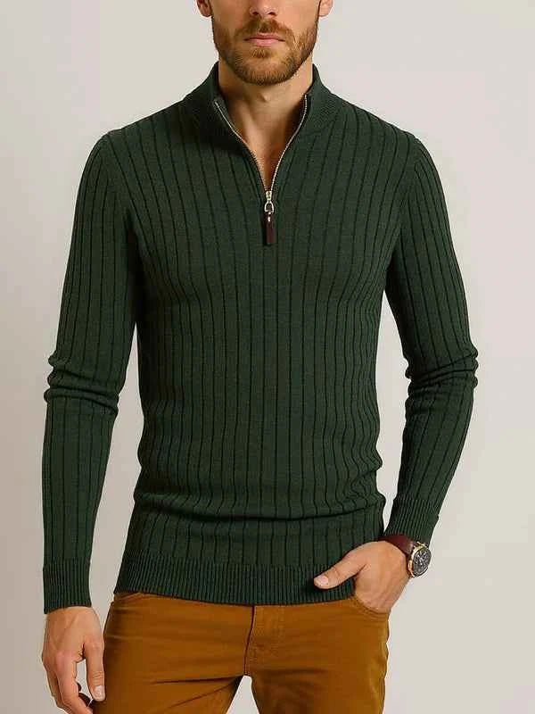 Classic Quarter Zip Sweater-sweater-Osairo